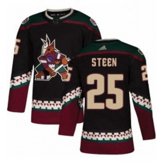 Youth Adidas Arizona Coyotes 25 Thomas Steen Premier Black Alternate NHL Jersey Youth Adidas Arizona Coyotes 25 Thomas Steen Premier Black Alternate NHL Jersey