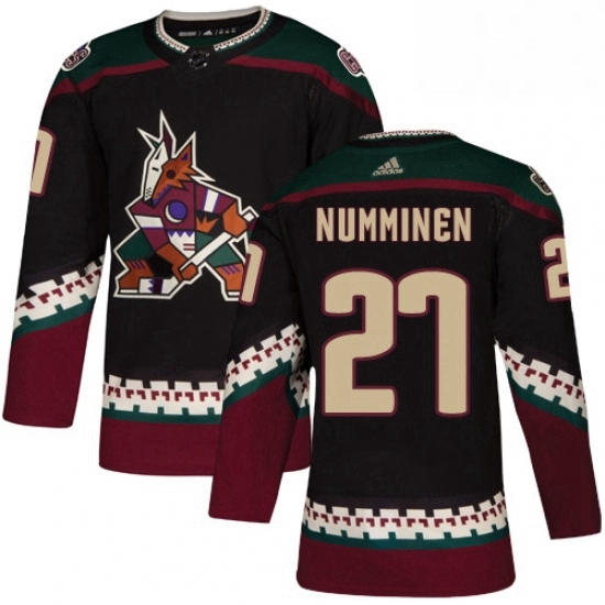 Youth Adidas Arizona Coyotes 27 Teppo Numminen Authentic Black Alternate NHL Jersey Youth Adidas Arizona Coyotes 27 Teppo Numminen Authentic Black Alternate NHL Jersey