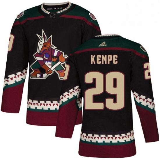 Youth Adidas Arizona Coyotes 29 Mario Kempe Authentic Black Alternate NHL Jersey Youth Adidas Arizona Coyotes 29 Mario Kempe Authentic Black Alternate NHL Jersey