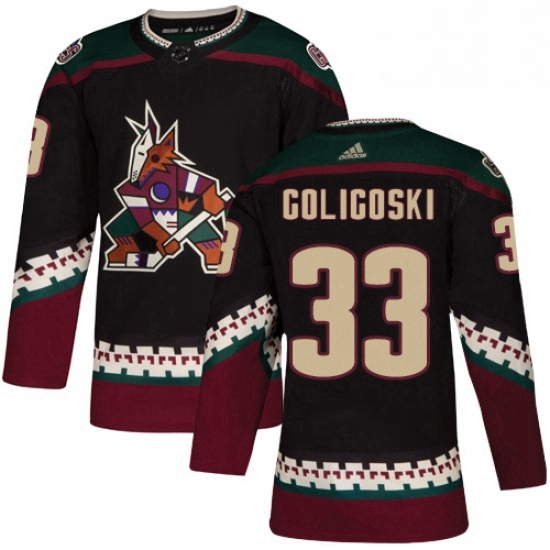 Youth Adidas Arizona Coyotes 33 Alex Goligoski Premier Black Alternate NHL Jersey Youth Adidas Arizona Coyotes 33 Alex Goligoski Premier Black Alternate NHL Jersey