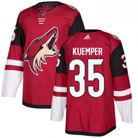 Youth Adidas Arizona Coyotes 35 Darcy Kuemper Authentic Burgundy Red Home NHL Jersey Youth Adidas Arizona Coyotes 35 Darcy Kuemper Authentic Burgundy Red Home NHL Jersey
