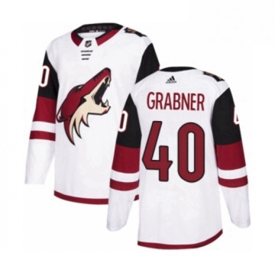 Youth Adidas Arizona Coyotes 40 Michael Grabner Authentic White Away NHL Jersey Youth Adidas Arizona Coyotes 40 Michael Grabner Authentic White Away NHL Jersey