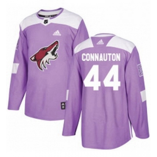 Youth Adidas Arizona Coyotes 44 Kevin Connauton Authentic Purple Fights Cancer Practice NHL Jersey Youth Adidas Arizona Coyotes 44 Kevin Connauton Authentic Purple Fights Cancer Practice NHL Jersey