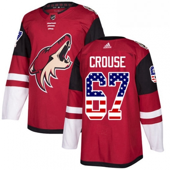 Youth Adidas Arizona Coyotes 67 Lawson Crouse Authentic Red USA Flag Fashion NHL Jersey Youth Adidas Arizona Coyotes 67 Lawson Crouse Authentic Red USA Flag Fashion NHL Jersey