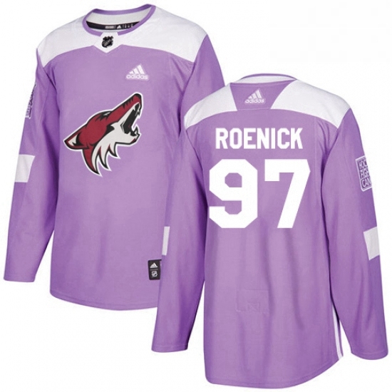 Youth Adidas Arizona Coyotes 97 Jeremy Roenick Authentic Purple Fights Cancer Practice NHL Jersey Youth Adidas Arizona Coyotes 97 Jeremy Roenick Authentic Purple Fights Cancer Practice NHL Jersey