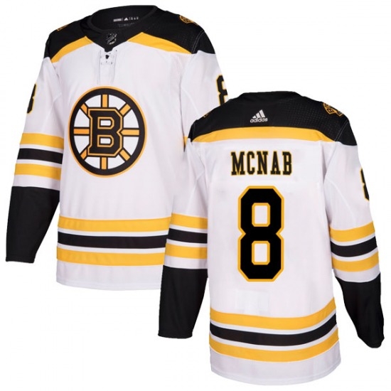 Adidas Boston Bruins 8 Peter Mcnab White Away Authentic Stitched NHL Jersey Adidas Boston Bruins 8 Peter Mcnab White Away Authentic Stitched NHL Jersey