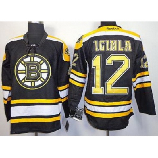 Boston Bruins 12 Jarome Iginla Black NHL Jerseys Boston Bruins 12 Jarome Iginla Black NHL Jerseys