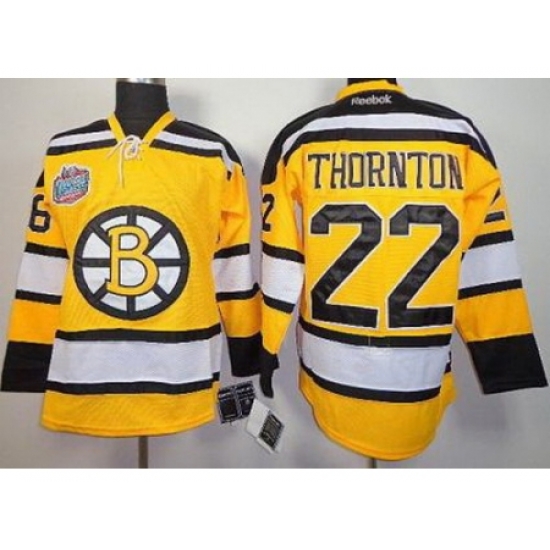 Boston Bruins 22 Shawn Thornton Yellow NHL Jerseys Boston Bruins 22 Shawn Thornton Yellow NHL Jerseys