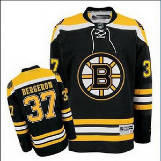 Boston Bruins #37 Patrice Bergeron Black Boston Bruins #37 Patrice Bergeron Black