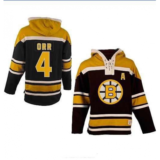 Boston Bruins 4# Bobby Orr Black Color Hooded Sweatshirt Boston Bruins 4# Bobby Orr Black Color Hooded Sweatshirt