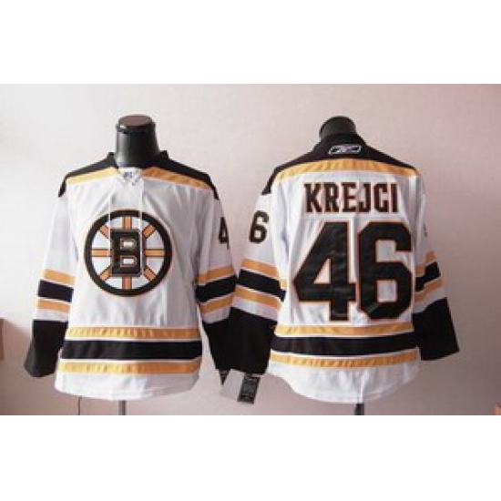Boston Bruins 46 krejci white jersey Boston Bruins 46 krejci white jersey