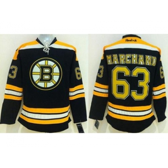 Boston Bruins #63 Brad Marchand Black Stitched NHL Jersey Boston Bruins #63 Brad Marchand Black Stitched NHL Jersey