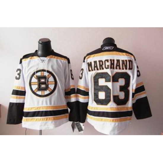 Boston Bruins 63 marchand white jersey Boston Bruins 63 marchand white jersey