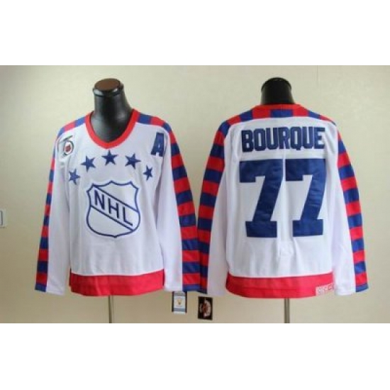 Boston Bruins #77 Ray Bourque all star 75th Anniversary white CCM Jersey Boston Bruins #77 Ray Bourque all star 75th Anniversary white CCM Jersey