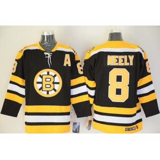 Boston Bruins #8 Cam Neely Black CCM Throwback Stitched NHL Jersey Boston Bruins #8 Cam Neely Black CCM Throwback Stitched NHL Jersey