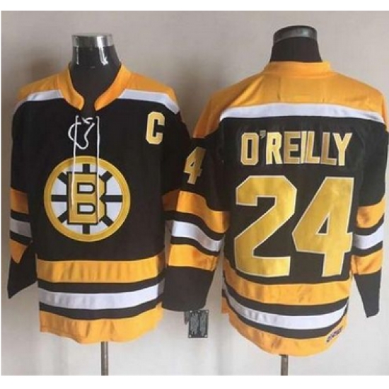 Bruins #24 Terry O 27Reilly BlackYellow CCM Throwback New Stitched NHL Jersey Bruins #24 Terry O 27Reilly BlackYellow CCM Throwback New Stitched NHL Jersey