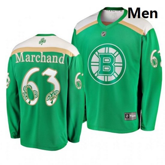 Bruins 63 Brad Marchand Green 2019 St Patrick Day Adidas Jersey Bruins 63 Brad Marchand Green 2019 St Patrick Day Adidas Jersey