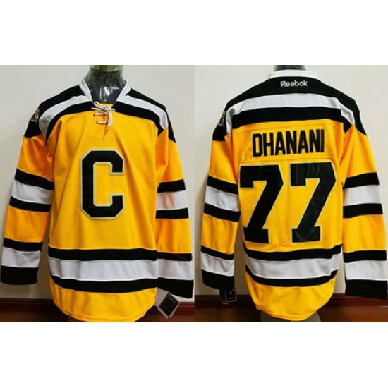 Bruins #77 Dhanani Yellow C Stitched NHL Jersey Bruins #77 Dhanani Yellow C Stitched NHL Jersey