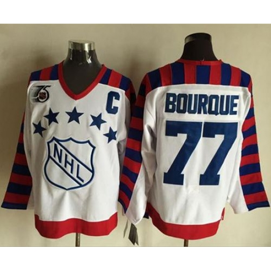 Bruins #77 Ray Bourque White All Star CCM Throwback 75TH Stitched NHL Jersey Bruins #77 Ray Bourque White All Star CCM Throwback 75TH Stitched NHL Jersey