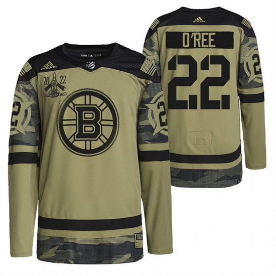 Men Boston Bruins 22 Willie O 27Ree 2022 Camo Military Appreciation Night Stitched jersey Men Boston Bruins 22 Willie O 27Ree 2022 Camo Military Appreciation Night Stitched jersey