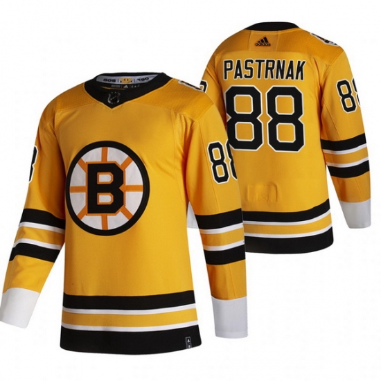 Men Boston Bruins 88 David Pastrnak Yellow Adidas 2020 21 Reverse Retro Alternate NHL Jersey Men Boston Bruins 88 David Pastrnak Yellow Adidas 2020 21 Reverse Retro Alternate NHL Jersey