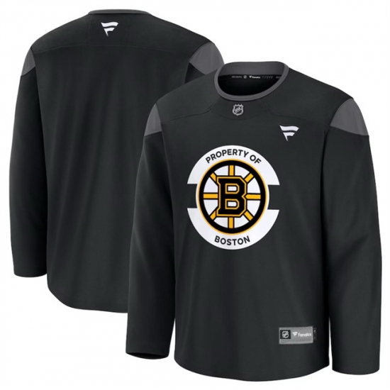 Men Boston Bruins Black 2024 25 Home Team Practice Stitched Hockey Jersey Men Boston Bruins Black 2024 25 Home Team Practice Stitched Hockey Jersey