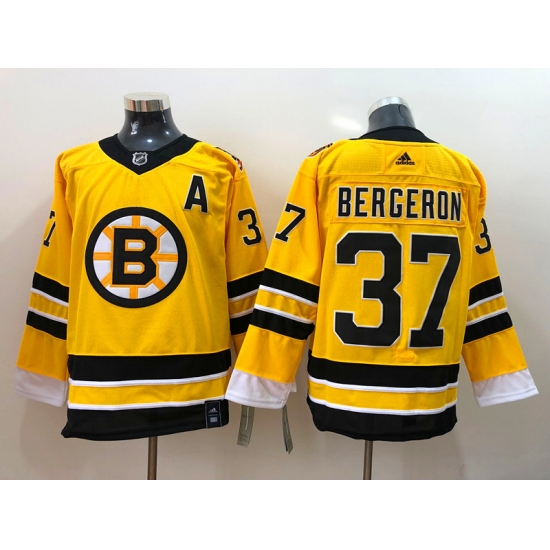Men Boston Bruins Patrice Bergeron 37 Yellow 2021 Adidas Stitched NHL Jersey Men Boston Bruins Patrice Bergeron 37 Yellow 2021 Adidas Stitched NHL Jersey