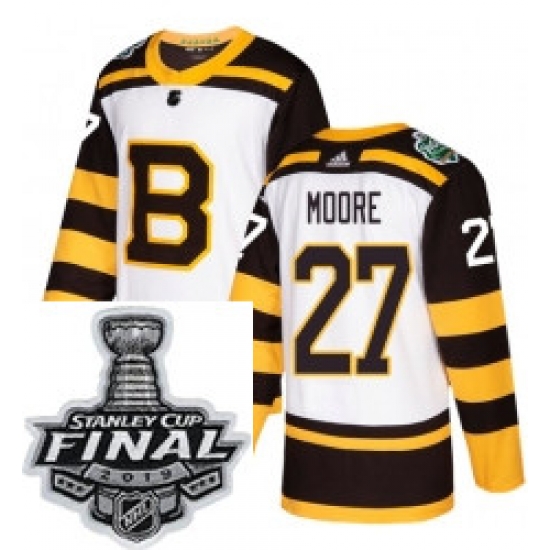 Mens Adidas Boston Bruins 27 John Moore Authentic White 2019 Winter Classic NHL Jersey Mens Adidas Boston Bruins 27 John Moore Authentic White 2019 Winter Classic NHL Jersey