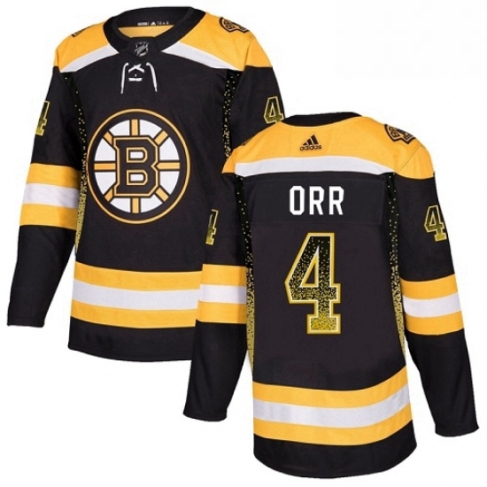 Mens Adidas Boston Bruins 4 Bobby Orr Authentic Black Drift Fashion NHL Jersey Mens Adidas Boston Bruins 4 Bobby Orr Authentic Black Drift Fashion NHL Jersey