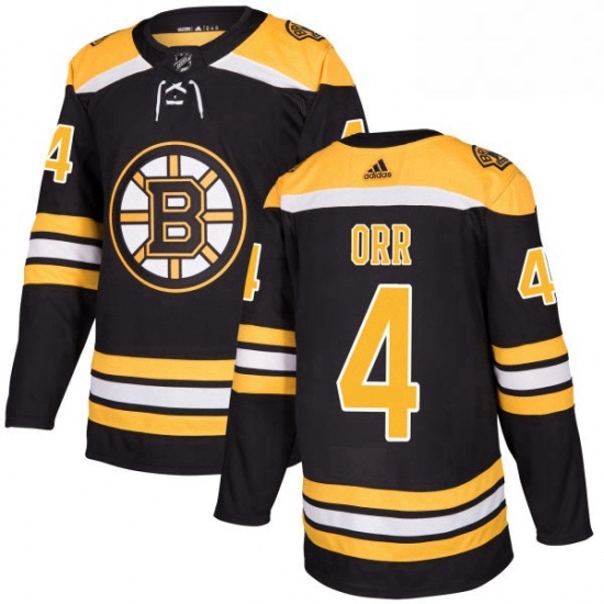 Mens Adidas Boston Bruins 4 Bobby Orr Authentic Black Home NHL Jersey Mens Adidas Boston Bruins 4 Bobby Orr Authentic Black Home NHL Jersey