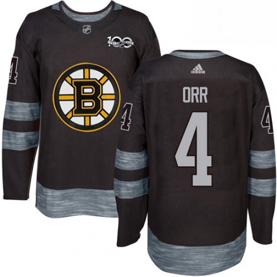 Mens Adidas Boston Bruins 4 Bobby Orr Premier Black 1917 2017 100th Anniversary NHL Jersey Mens Adidas Boston Bruins 4 Bobby Orr Premier Black 1917 2017 100th Anniversary NHL Jersey