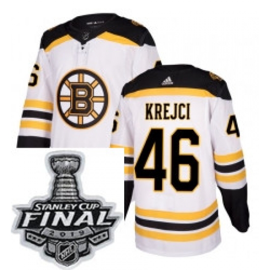 Mens Adidas Boston Bruins 46 David Krejci Authentic White Away NHL Jersey Mens Adidas Boston Bruins 46 David Krejci Authentic White Away NHL Jersey