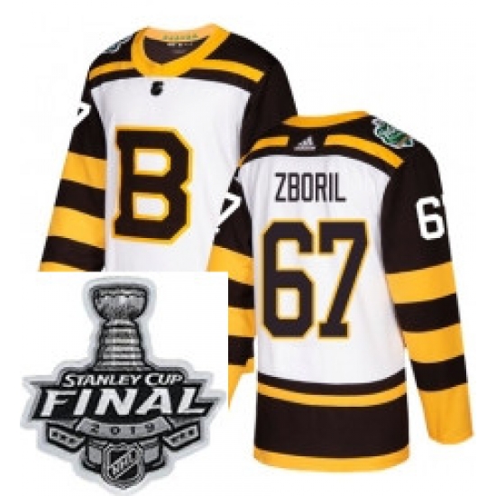 Mens Adidas Boston Bruins 67 Jakub Zboril Authentic White 2019 Winter Classic NHL Jersey Mens Adidas Boston Bruins 67 Jakub Zboril Authentic White 2019 Winter Classic NHL Jersey