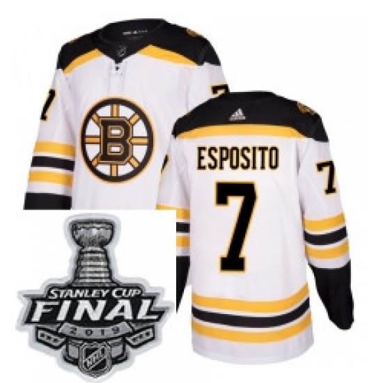 Mens Adidas Boston Bruins 7 Phil Esposito Authentic White Away NHL Jersey Mens Adidas Boston Bruins 7 Phil Esposito Authentic White Away NHL Jersey