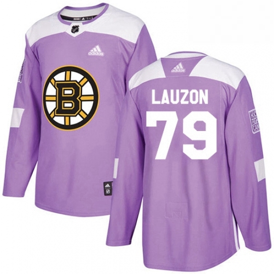 Mens Adidas Boston Bruins 79 Jeremy Lauzon Authentic Purple Fights Cancer Practice NHL Jersey Mens Adidas Boston Bruins 79 Jeremy Lauzon Authentic Purple Fights Cancer Practice NHL Jersey
