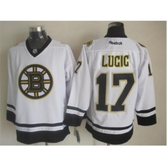 NHL Boston Bruins #17 Milan Lucic White Fashion Stitched Jerseys NHL Boston Bruins #17 Milan Lucic White Fashion Stitched Jerseys