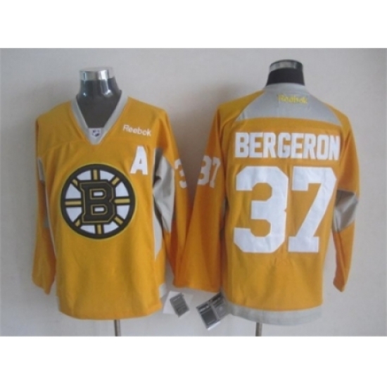 NHL Boston Bruins 37 Patrice Bergeron yellow jerseys NHL Boston Bruins 37 Patrice Bergeron yellow jerseys
