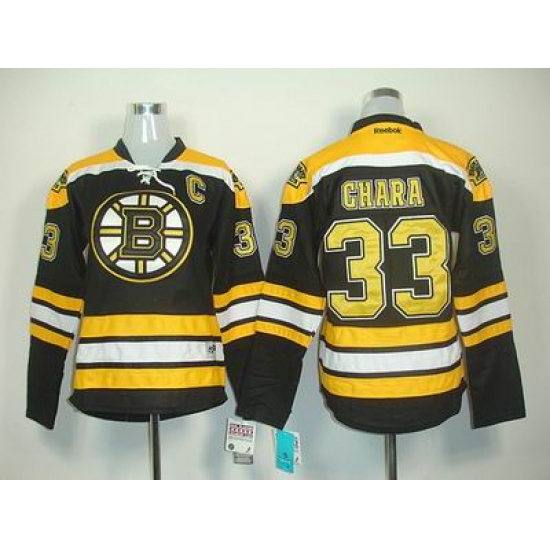 Women Boston Bruins 33 Chara Black Hockey Jersey Women Boston Bruins 33 Chara Black Hockey Jersey