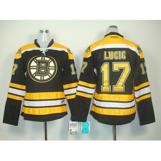 Women Boston Bruins Lucic jersey 17 Black Hockey Jersey Women Boston Bruins Lucic jersey 17 Black Hockey Jersey