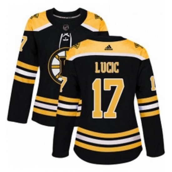 Womens Adidas Boston Bruins 17 Milan Lucic Authentic Black Home NHL Jersey Womens Adidas Boston Bruins 17 Milan Lucic Authentic Black Home NHL Jersey