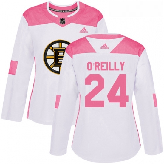 Womens Adidas Boston Bruins 24 Terry OReilly Authentic WhitePink Fashion NHL Jersey Womens Adidas Boston Bruins 24 Terry OReilly Authentic WhitePink Fashion NHL Jersey
