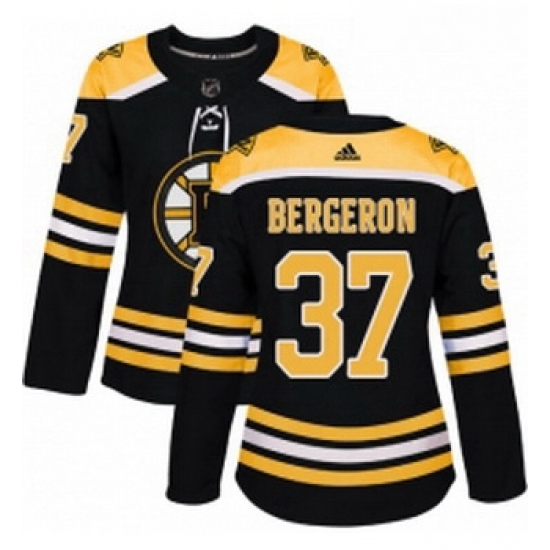 Womens Adidas Boston Bruins 37 Patrice Bergeron Premier Black Home NHL Jersey Womens Adidas Boston Bruins 37 Patrice Bergeron Premier Black Home NHL Jersey