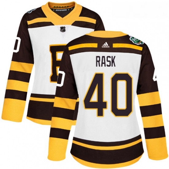 Womens Adidas Boston Bruins 40 Tuukka Rask Authentic White 2019 Winter Classic NHL Jersey Womens Adidas Boston Bruins 40 Tuukka Rask Authentic White 2019 Winter Classic NHL Jersey