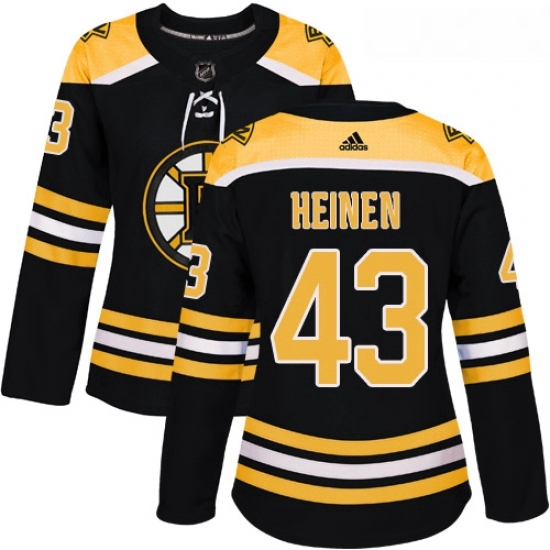 Womens Adidas Boston Bruins 43 Danton Heinen Premier Black Home NHL Jersey Womens Adidas Boston Bruins 43 Danton Heinen Premier Black Home NHL Jersey