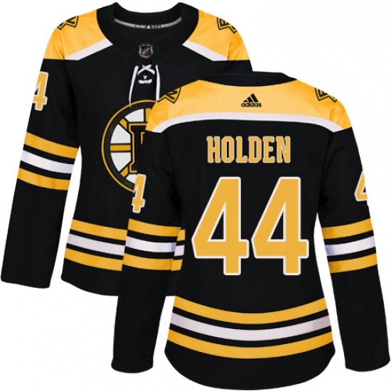 Womens Adidas Boston Bruins 44 Nick Holden Authentic Black Home NHL Jersey Womens Adidas Boston Bruins 44 Nick Holden Authentic Black Home NHL Jersey