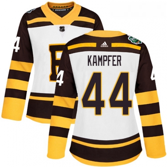 Womens Adidas Boston Bruins 44 Steven Kampfer Authentic White 2019 Winter Classic NHL Jerse Womens Adidas Boston Bruins 44 Steven Kampfer Authentic White 2019 Winter Classic NHL Jerse