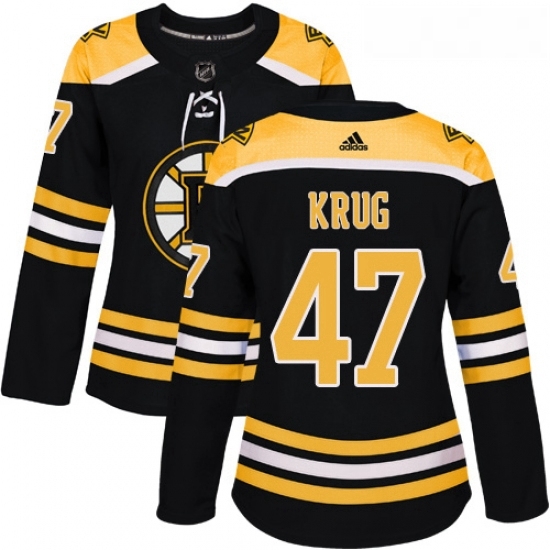 Womens Adidas Boston Bruins 47 Torey Krug Authentic Black Home NHL Jersey Womens Adidas Boston Bruins 47 Torey Krug Authentic Black Home NHL Jersey