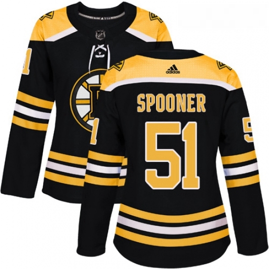 Womens Adidas Boston Bruins 51 Ryan Spooner Premier Black Home NHL Jersey Womens Adidas Boston Bruins 51 Ryan Spooner Premier Black Home NHL Jersey