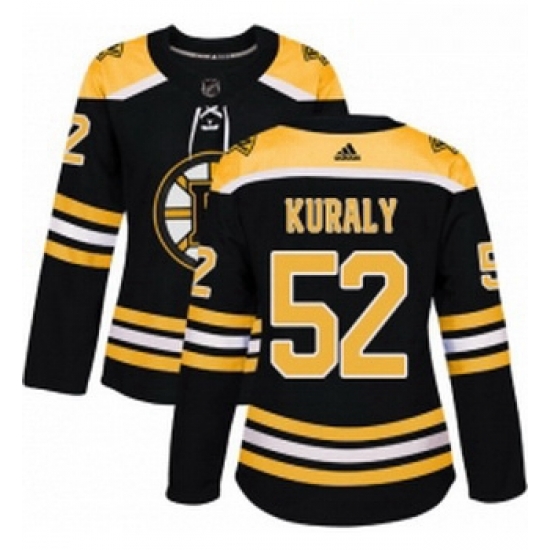 Womens Adidas Boston Bruins 52 Sean Kuraly Authentic Black Home NHL Jersey Womens Adidas Boston Bruins 52 Sean Kuraly Authentic Black Home NHL Jersey