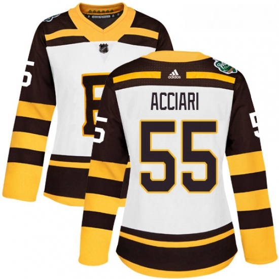 Womens Adidas Boston Bruins 55 Noel Acciari Authentic White 2019 Winter Classic NHL Jersey Womens Adidas Boston Bruins 55 Noel Acciari Authentic White 2019 Winter Classic NHL Jersey